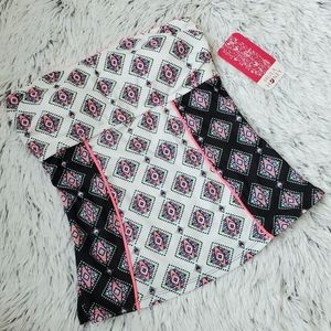 Hula Honey Aztec Print Strapless Tankini Top